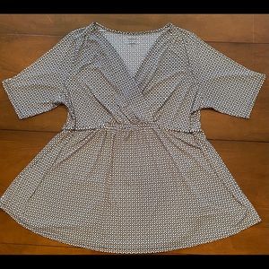 Motherhood Maternity Plus Faux Wrap Top